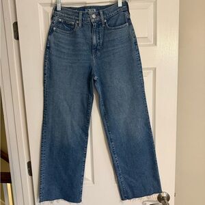 J Crew Slim Wide Leg Jeans